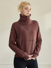 秋冬厚手 ハーフジップ スウェット