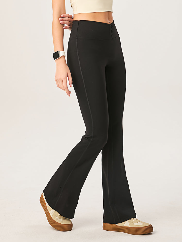 ハイウェスト フレアレギンス