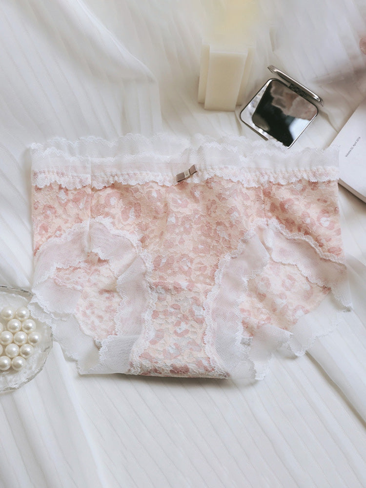 LIKEWILLOW 花柄 総レースショーツ はきこみ丈ふつう