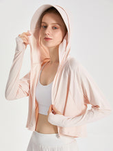 UPF50+ 接触冷感 吸湿速乾 サンバイザー付き 顔までカバー パーカー