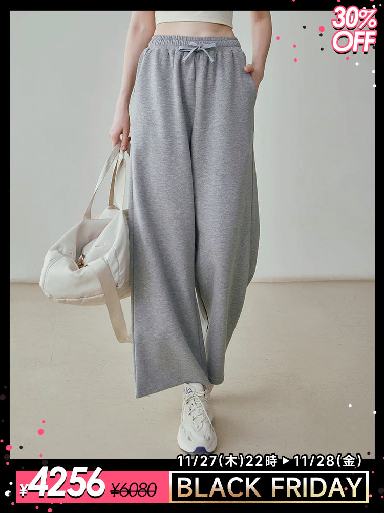 スウェットワイドパンツ