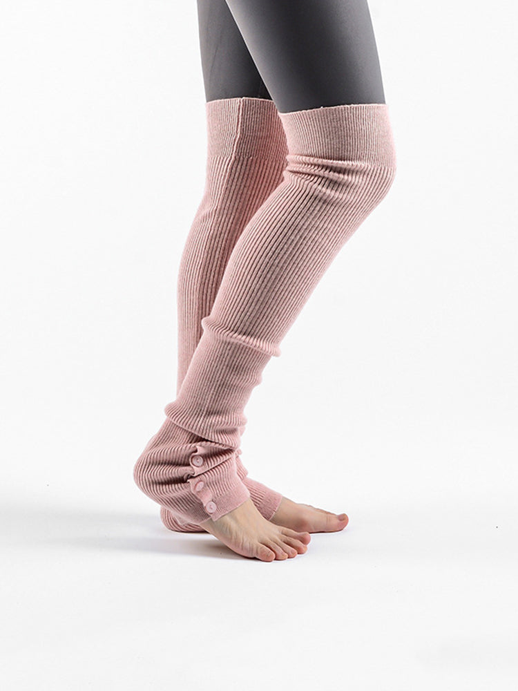 ヨガソックス リブニットレッグウォーマー ダンス バレエ ピラティス 靴下