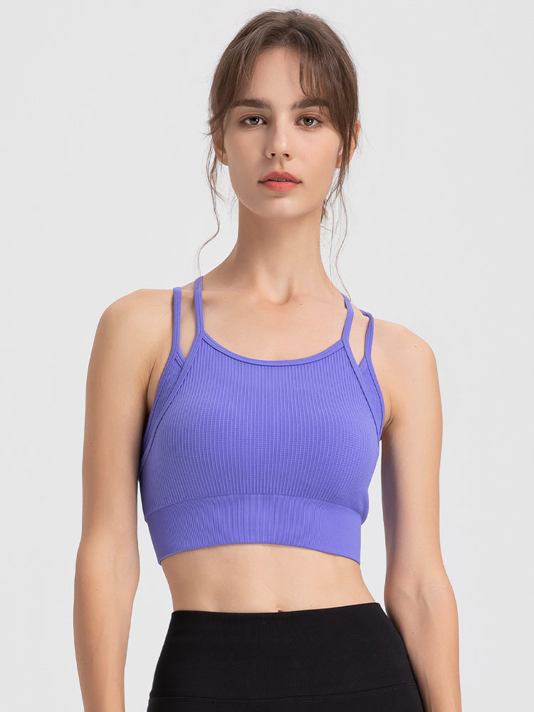 フェイクレイヤード 美背 ブラトップ