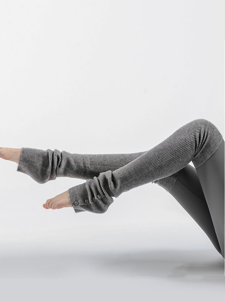 ヨガソックス リブニットレッグウォーマー ダンス バレエ ピラティス 靴下