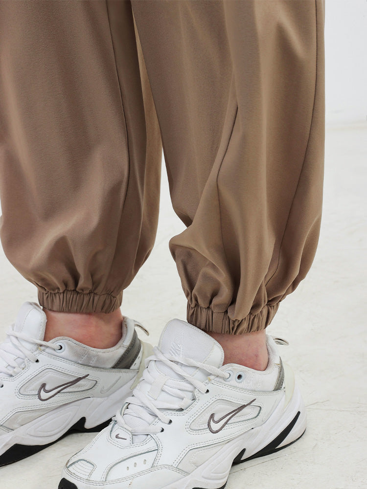 サイドポケット付き ハイウエスト ジョガーパンツ