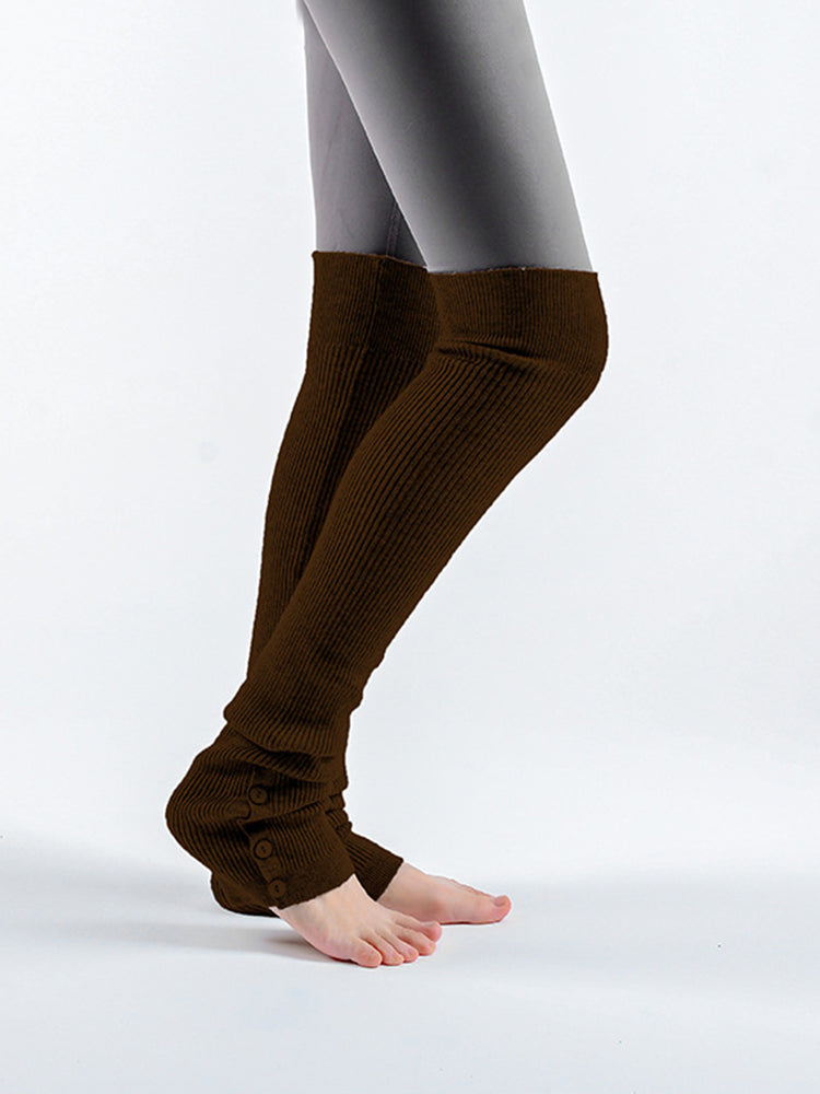 ヨガソックス リブニットレッグウォーマー ダンス バレエ ピラティス 靴下