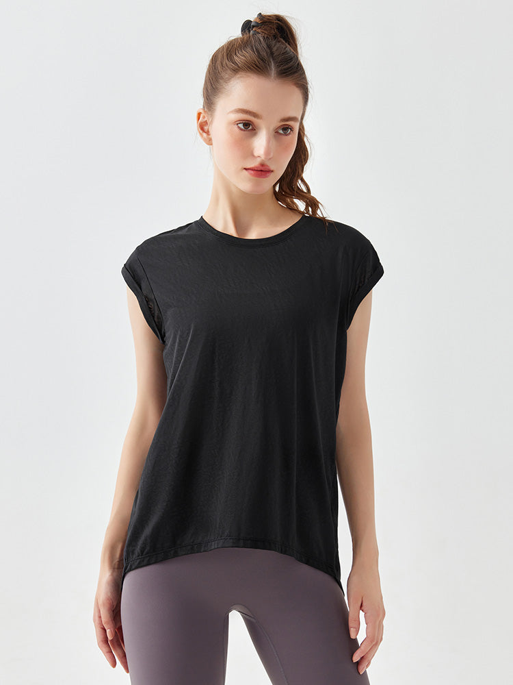 オープンバック 美背 2WAY 半袖 Tシャツ
