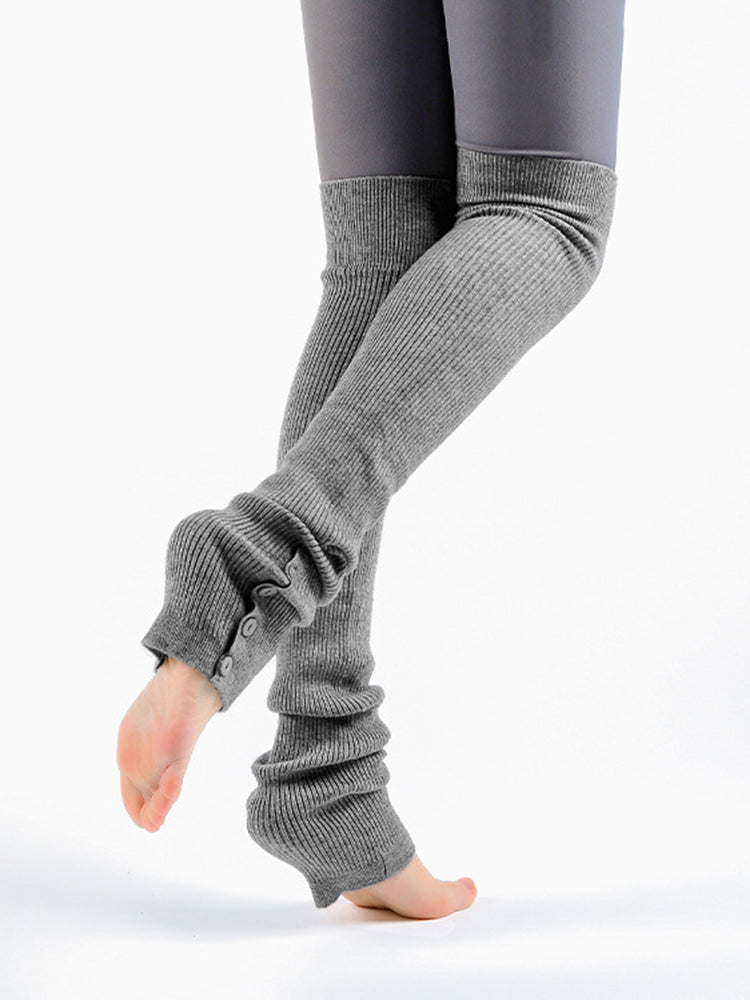 ヨガソックス リブニットレッグウォーマー ダンス バレエ ピラティス 靴下