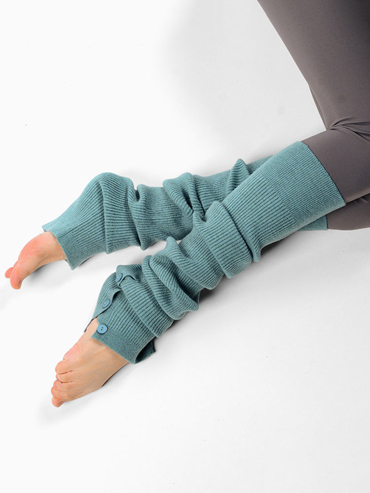 ヨガソックス リブニットレッグウォーマー ダンス バレエ ピラティス 靴下