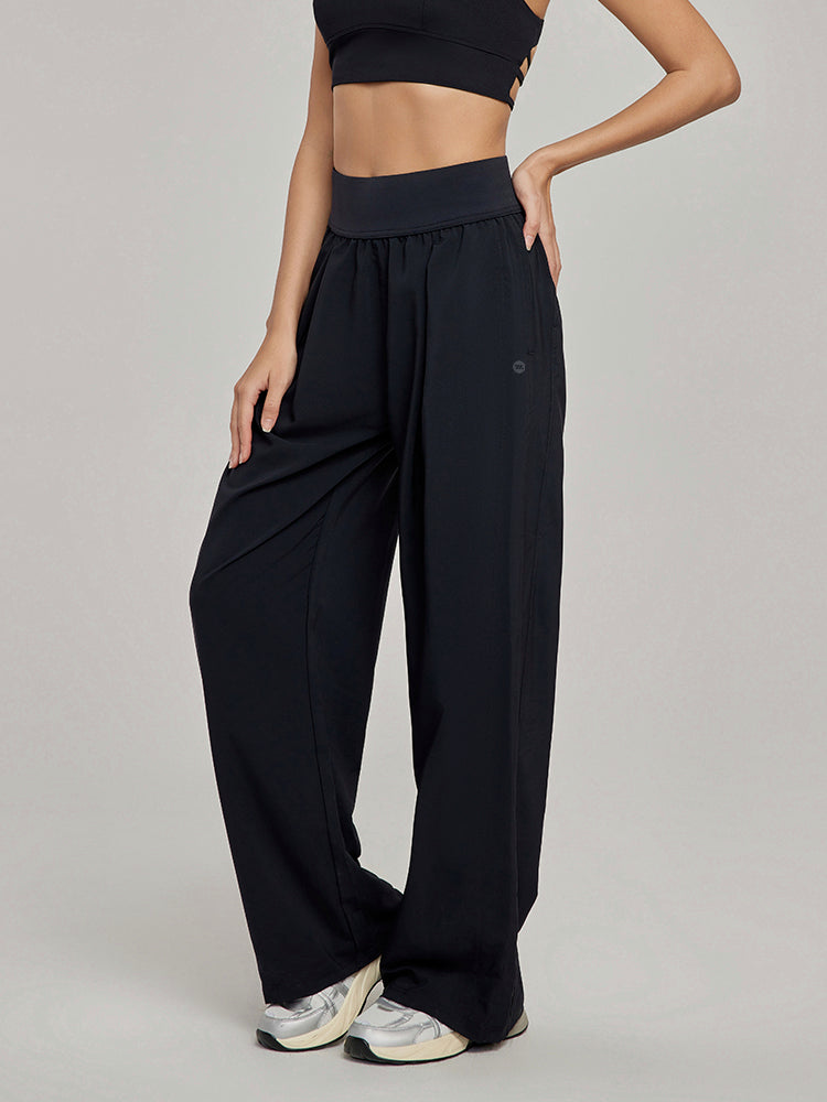 ハイウエストUVカットワイドパンツ