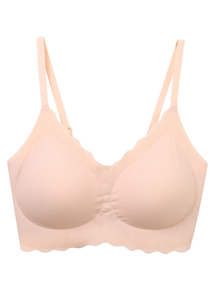 冷感 LYCRA®シームレス フリーサイズノンワイヤー ブラジャー