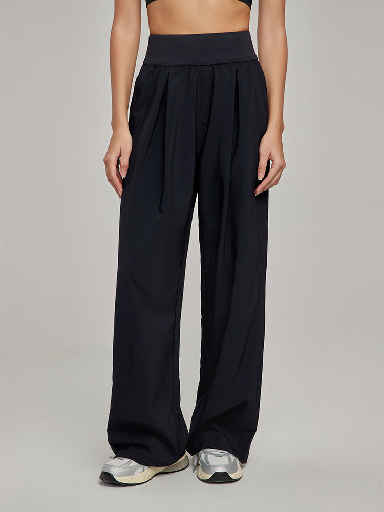 ハイウエストUVカットワイドパンツ