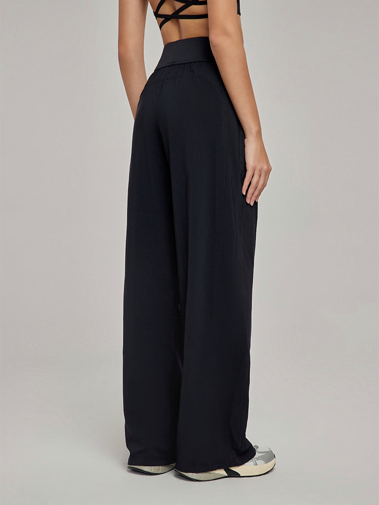 ハイウエストUVカットワイドパンツ