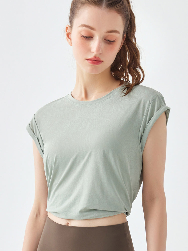 オープンバック 美背 2WAY 半袖 Tシャツ