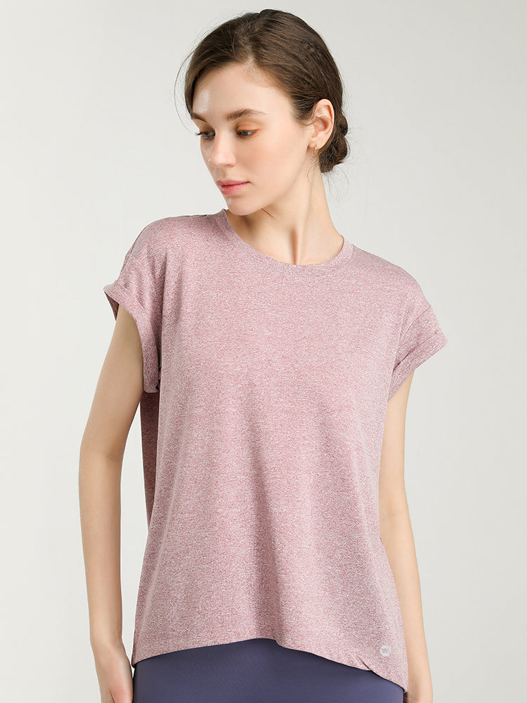 美背 2WAY オープンバック半袖Tシャツ