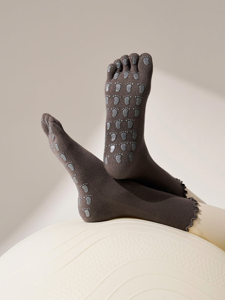 フリル 滑り止める付き クルーソックス