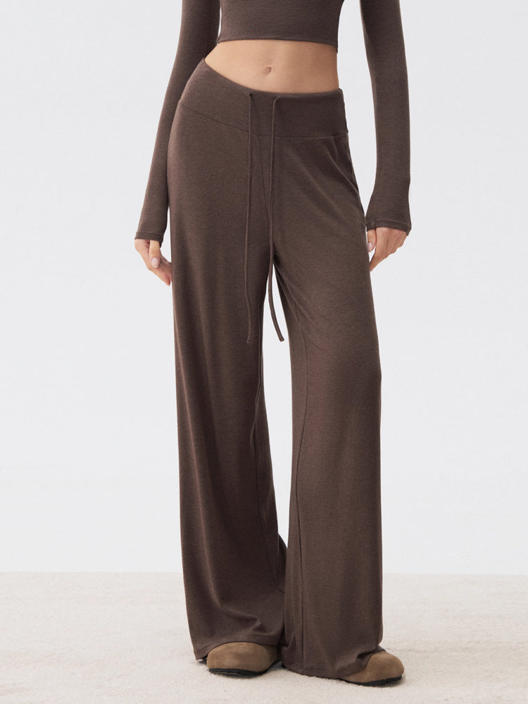 秋冬 ソフト ワイドパンツ