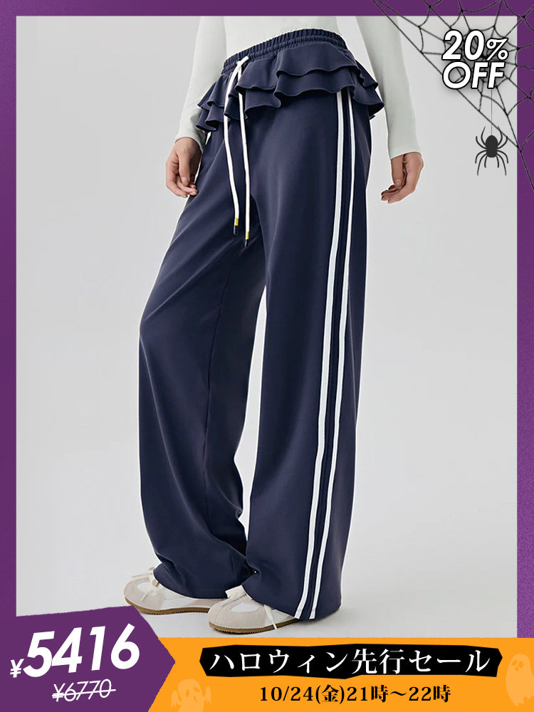 ともです。お値下げ　MARTA sahara フリルレイヤードパンツ sahara（サハラ）の「フリルレイヤードパンツ/Tiered Pants