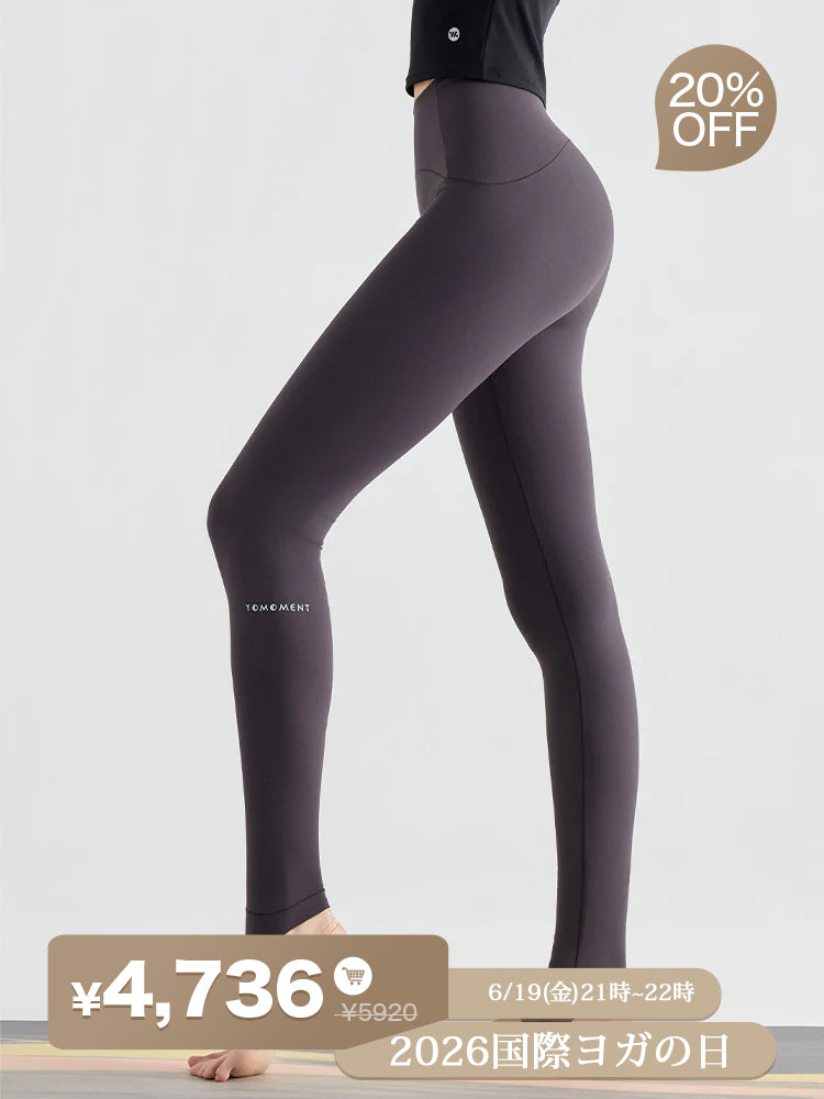 N66LYCRA®素材 Yゾーンフリー ローライズ 美脚 美尻トレンカレギンス