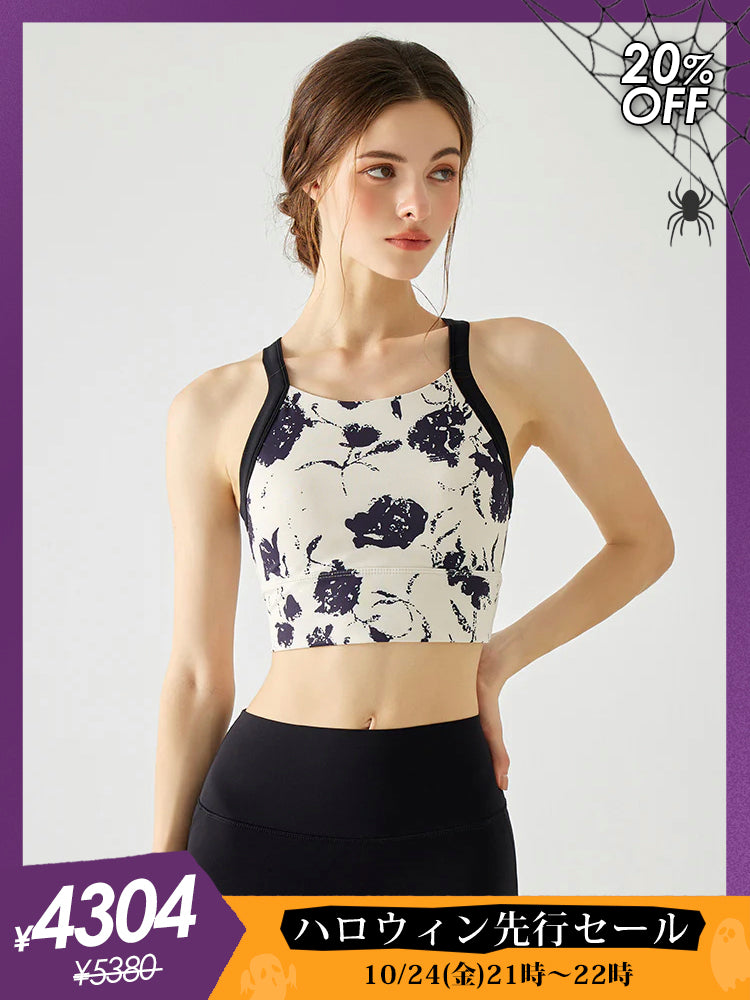 新品未開封 フルオブフラワー　ブラトップ、レギンスセット　M 新品未開封 フルオブフラワー ブラトップ、レギンスセット M