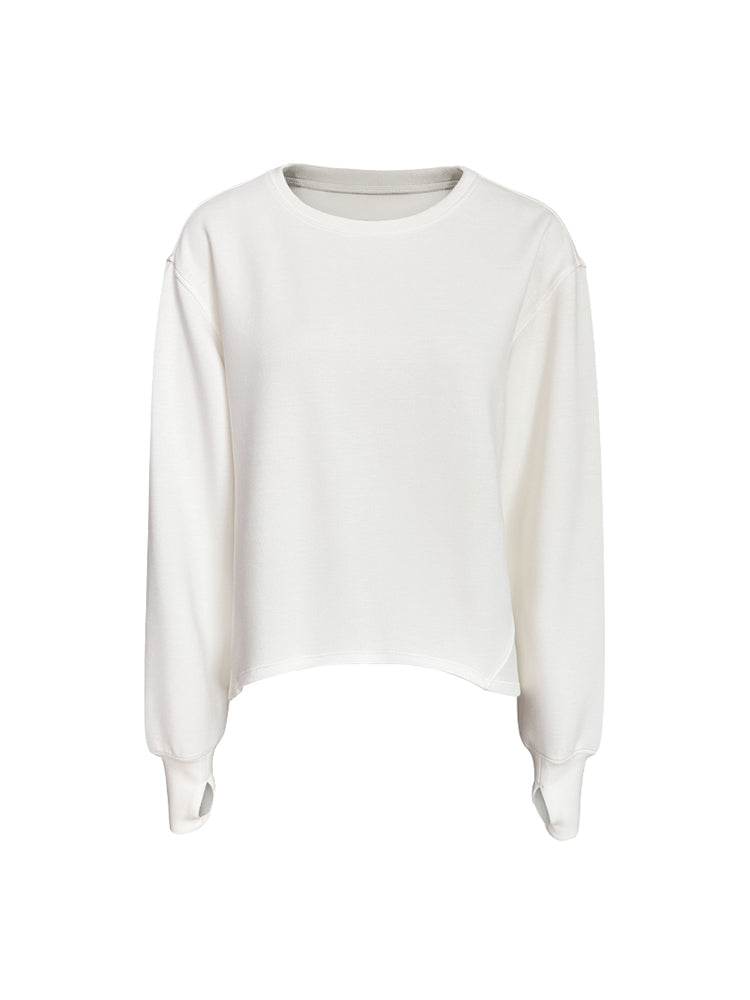 オーバーサイズ クルーネックスウェットシャツ