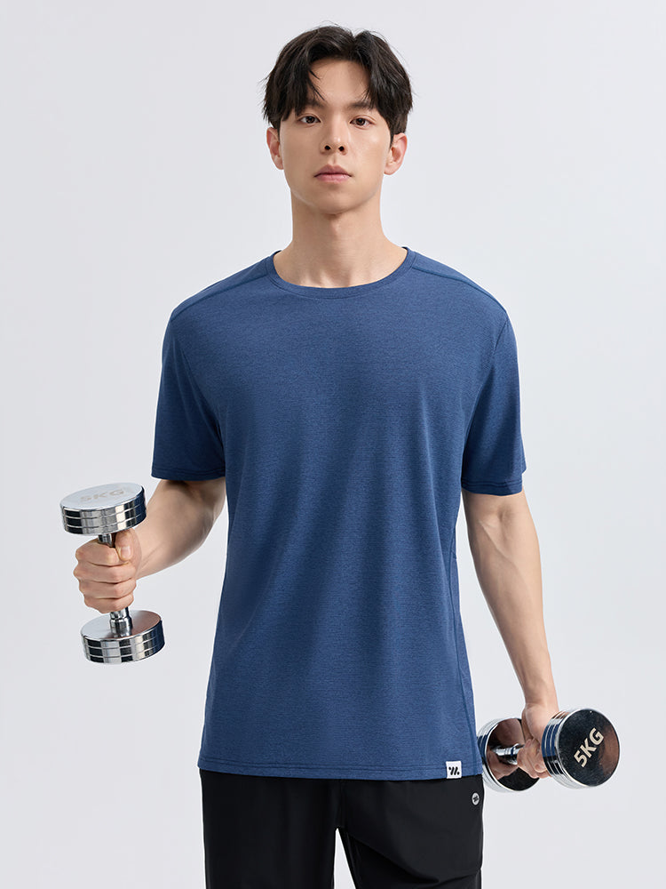 メンズ 吸湿速乾 クルーネック 半袖