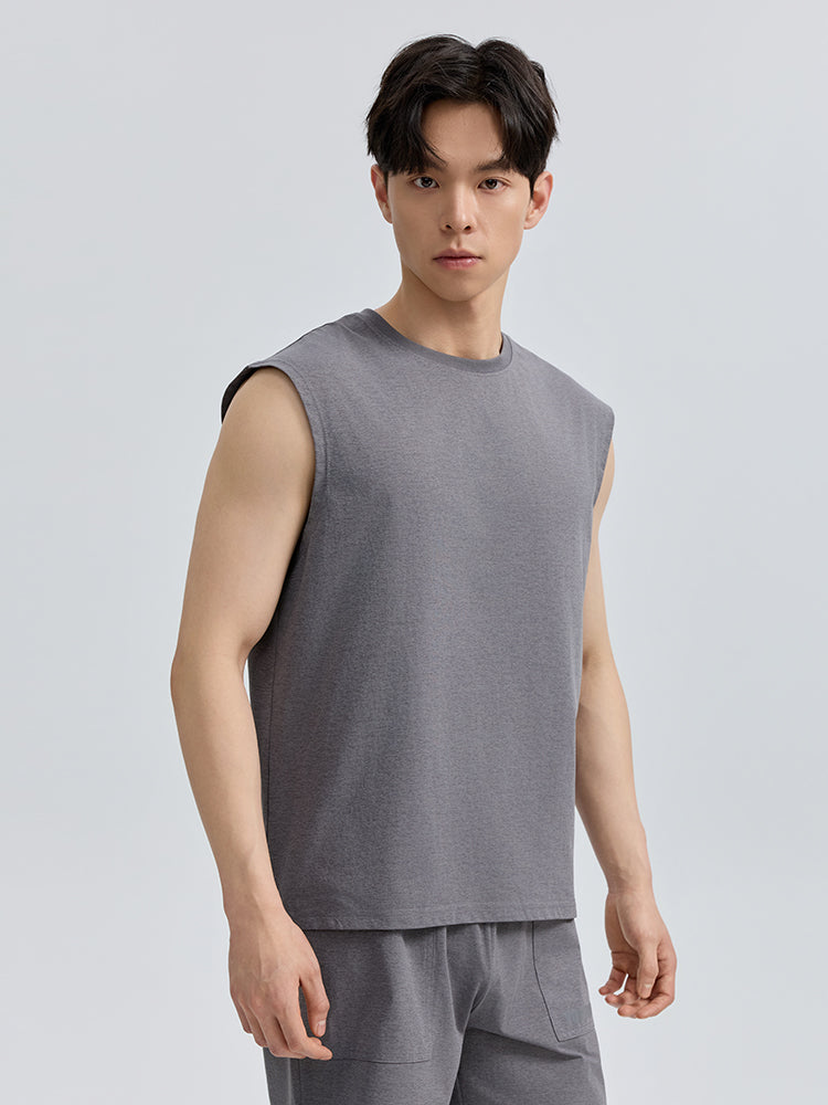 メンズ 吸汗速乾 マッスルフィット ノースリーブ