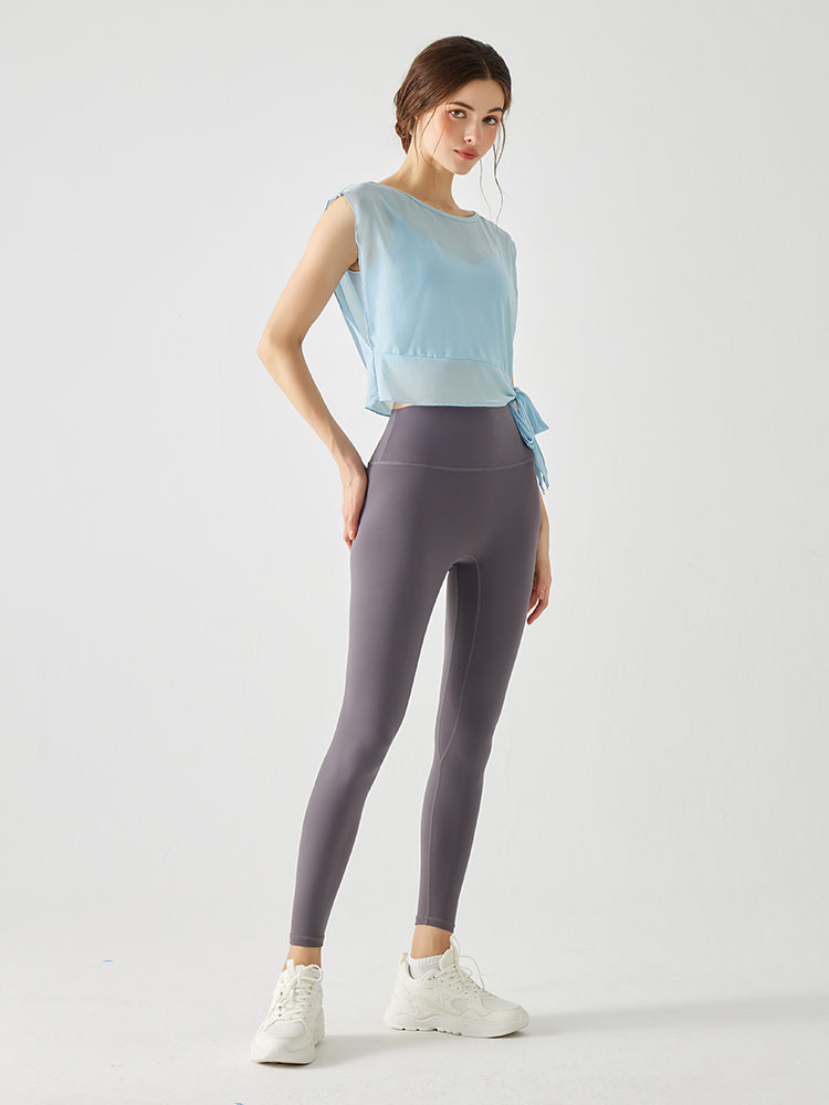 サイドスリットオーガンジ+スポーツブラ セット