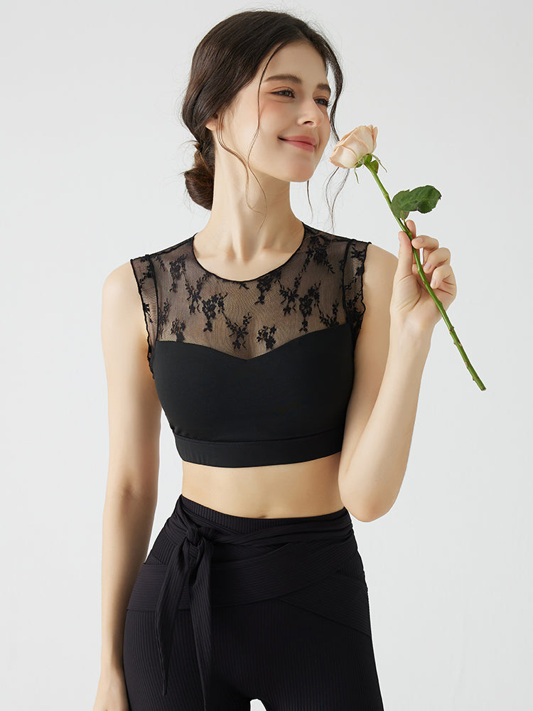 レース切り替え タンクトップ ノースリーブ