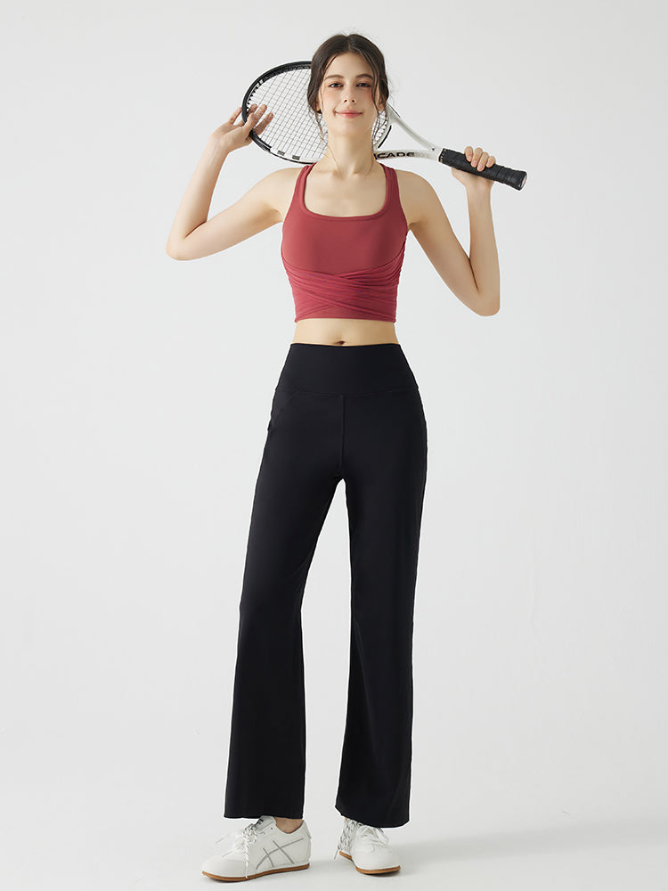 メッシュドレープ バックスタイル パッド付き ブラトップ 2way