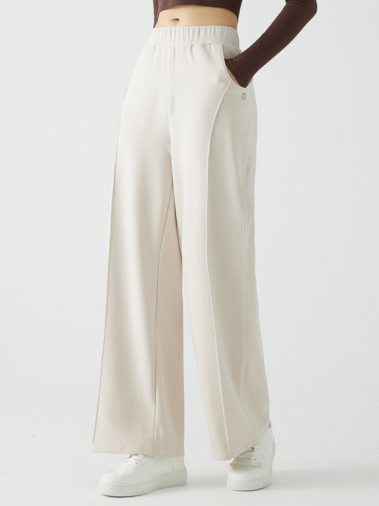 冬用 保温 ゆったり ワイドパンツ 裏起毛