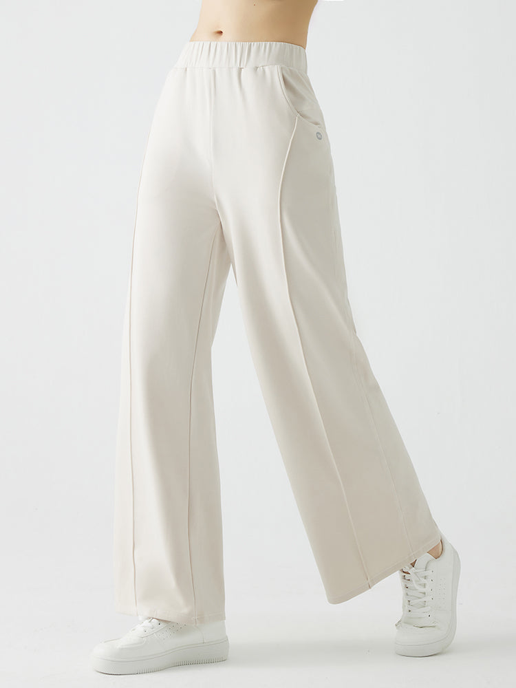 冬用 保温 ゆったり ワイドパンツ 裏起毛