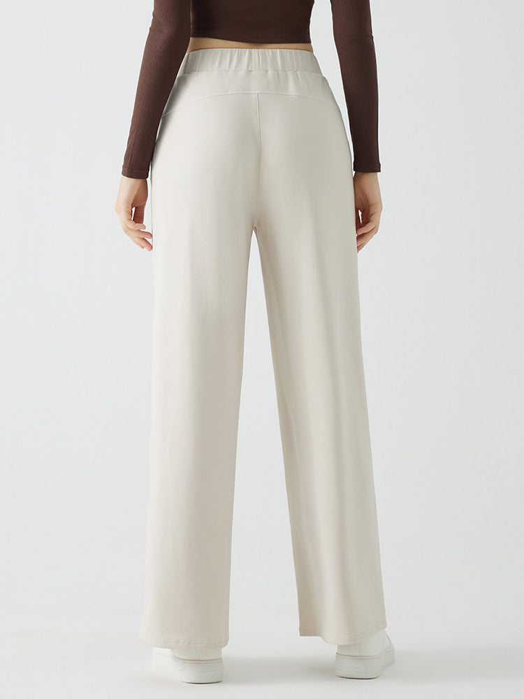 冬用 保温 ゆったり ワイドパンツ 裏起毛