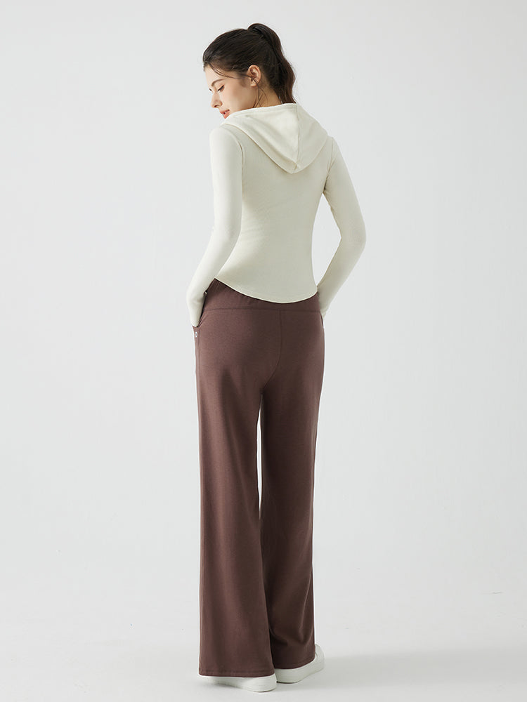 秋冬 スリムフィット フード付き パーカ