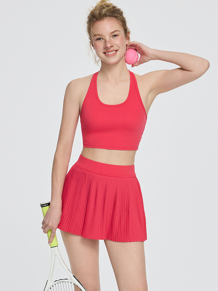 プリーツ インナー付きスカート