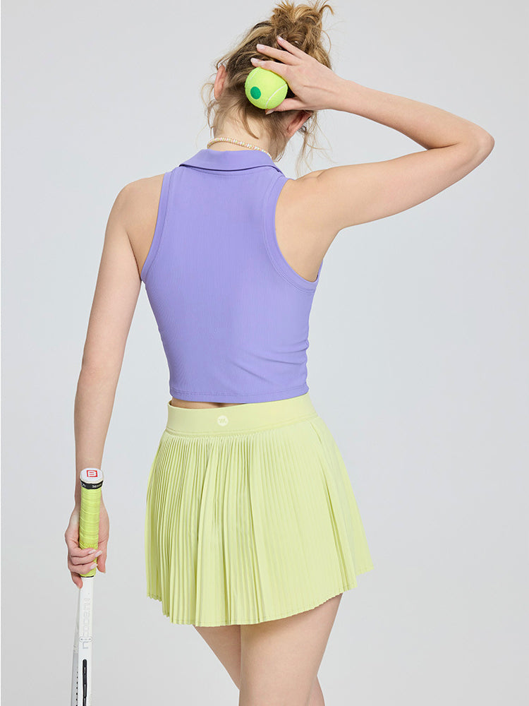 プリーツ インナー付きスカート