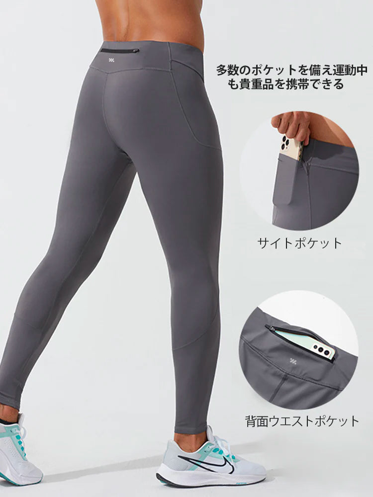 メンズレギンス トレーニングウェア スポーツタイツ