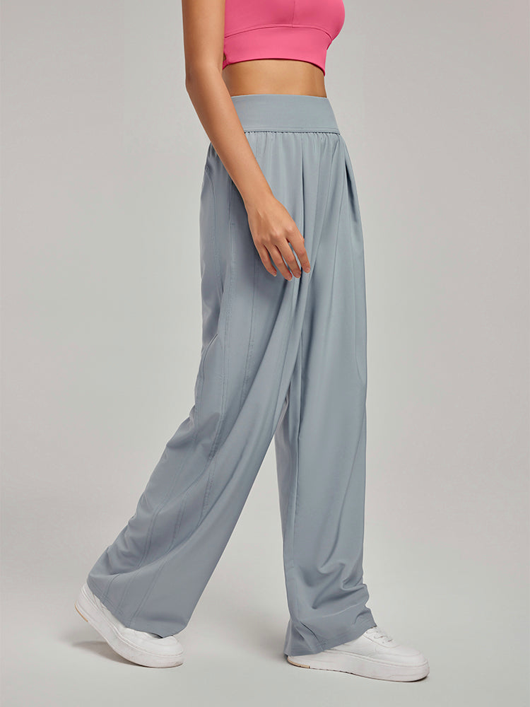 ハイウエストUVカットワイドパンツ