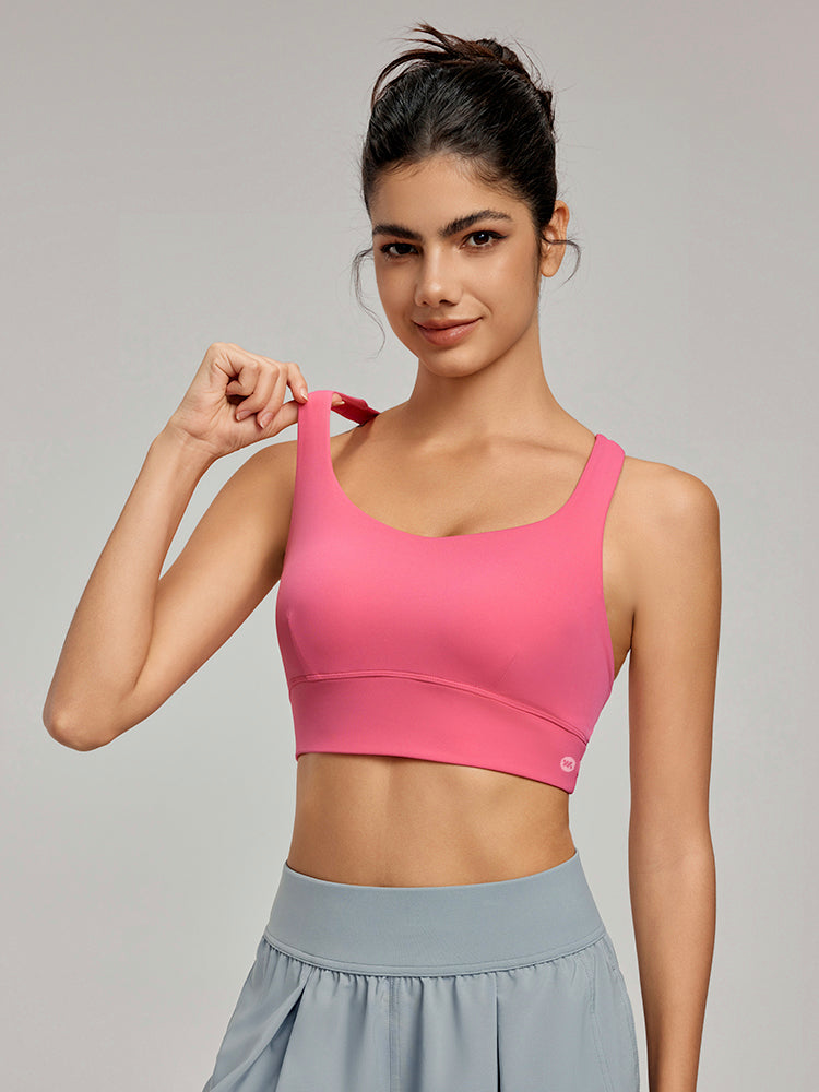 ウィーブバック 背中見せ スポーツブラ