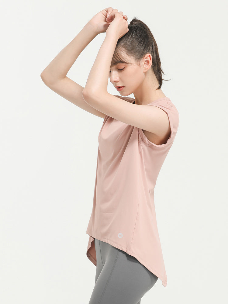 美背 2WAY オープンバック半袖Tシャツ