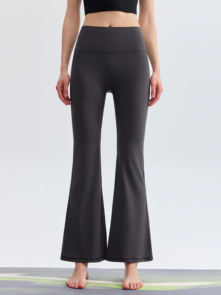 美尻 ハイウエスト フレアレギンス ヨガパンツ