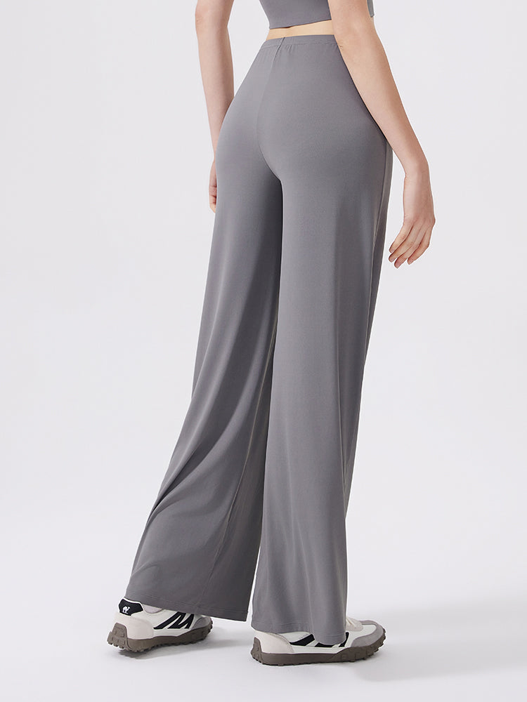 接触冷感 抗菌素材 薄手 ゆったり ワイトパンツ