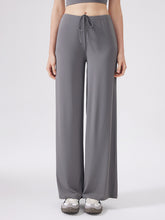 接触冷感 抗菌素材 薄手 ゆったり ワイトパンツ