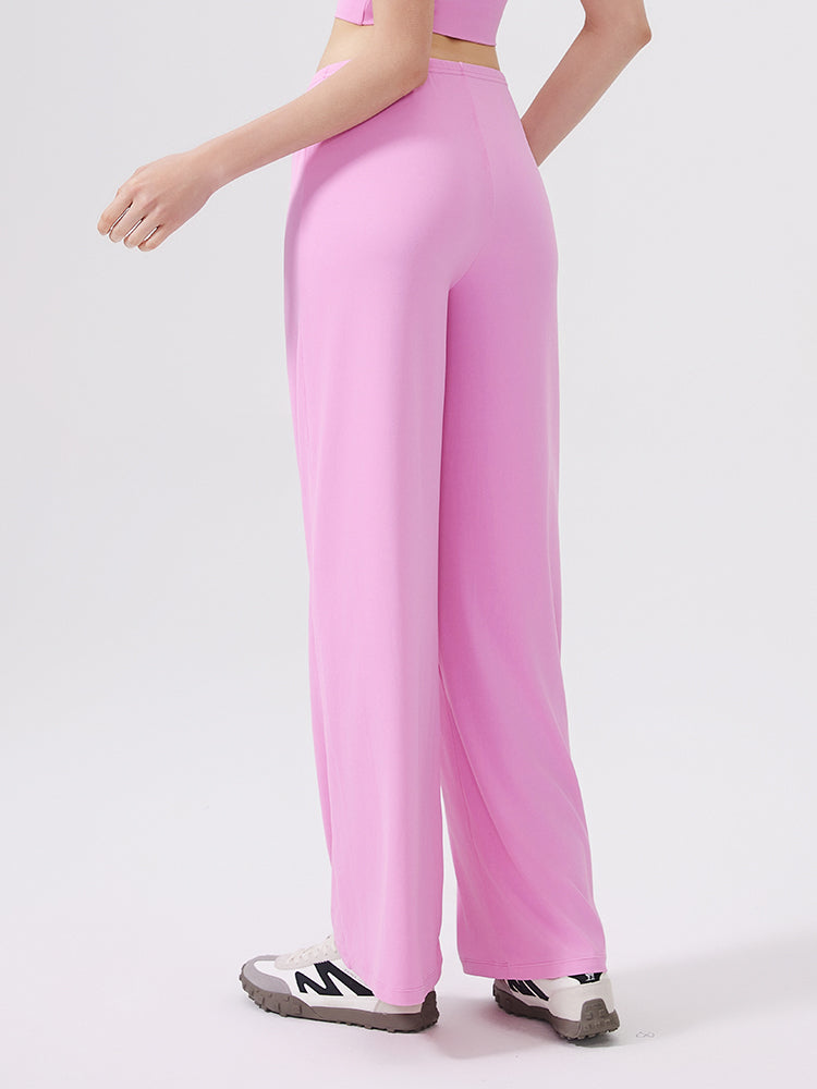 接触冷感 抗菌素材 薄手 ゆったり ワイトパンツ