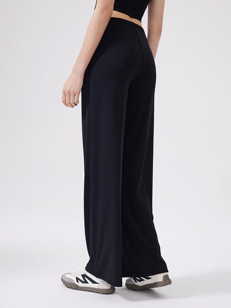 接触冷感 抗菌素材 薄手 ゆったり ワイトパンツ