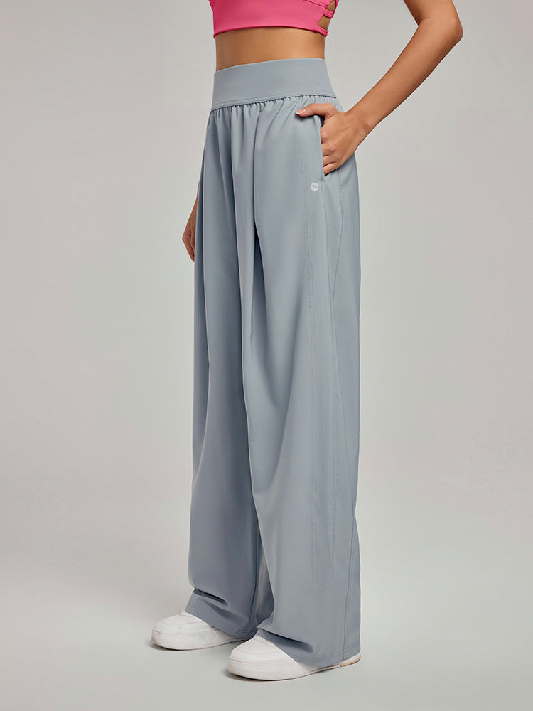 ハイウエストUVカットワイドパンツ