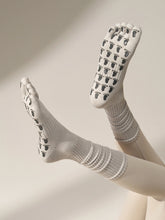 ミドル丈 5本指ヨガソックス 滑り止め付き