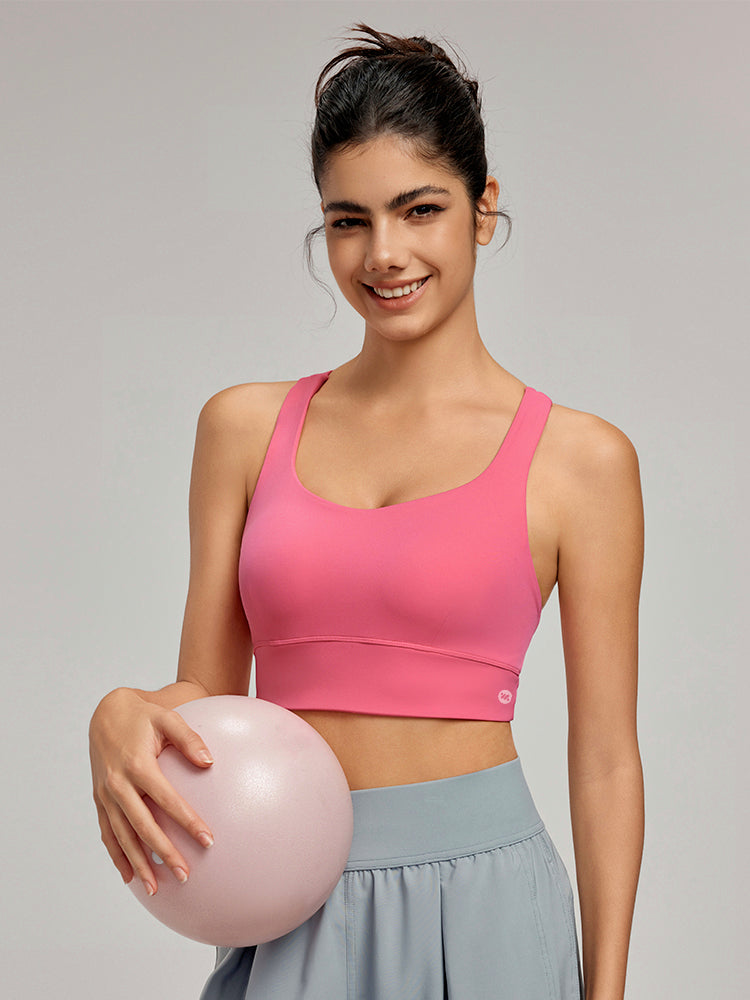 ウィーブバック 背中見せ スポーツブラ