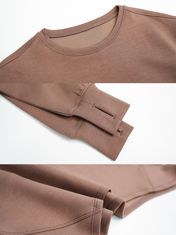 オーバーサイズ クルーネックスウェットシャツ