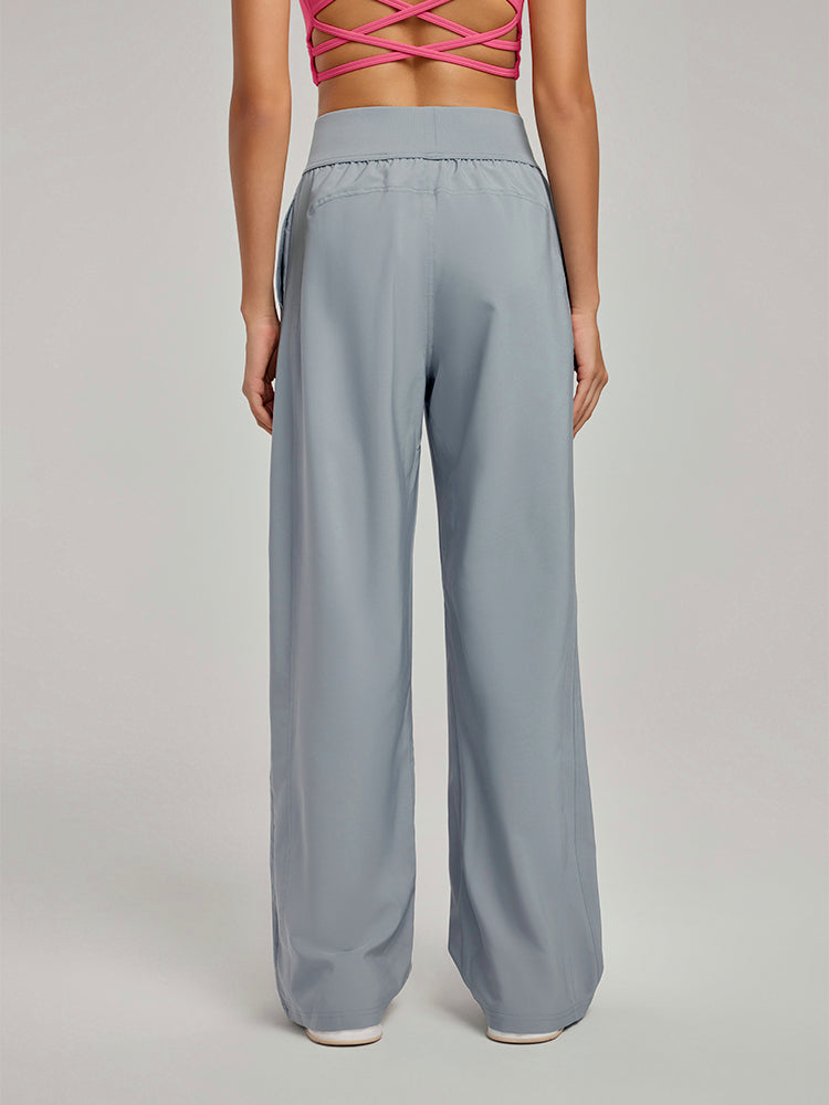 ハイウエストUVカットワイドパンツ